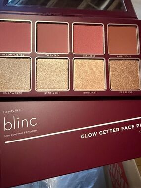 blinc Glow Getter Face Palette - Rose & Gold Blush Shades